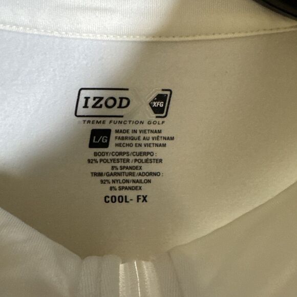 Izod Golf XFG Women's Jacket Coat Size L Large Ivory Retro Vibe Cool - Picture 7 of 16